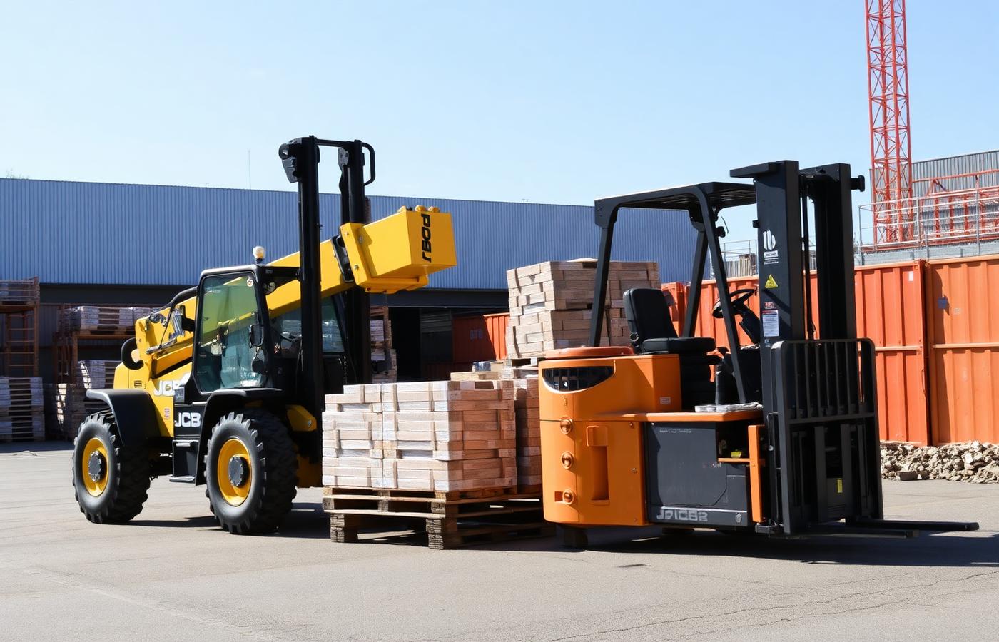 Telehandler and forklift